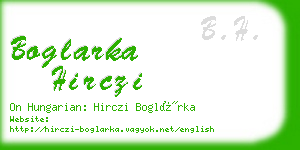 boglarka hirczi business card